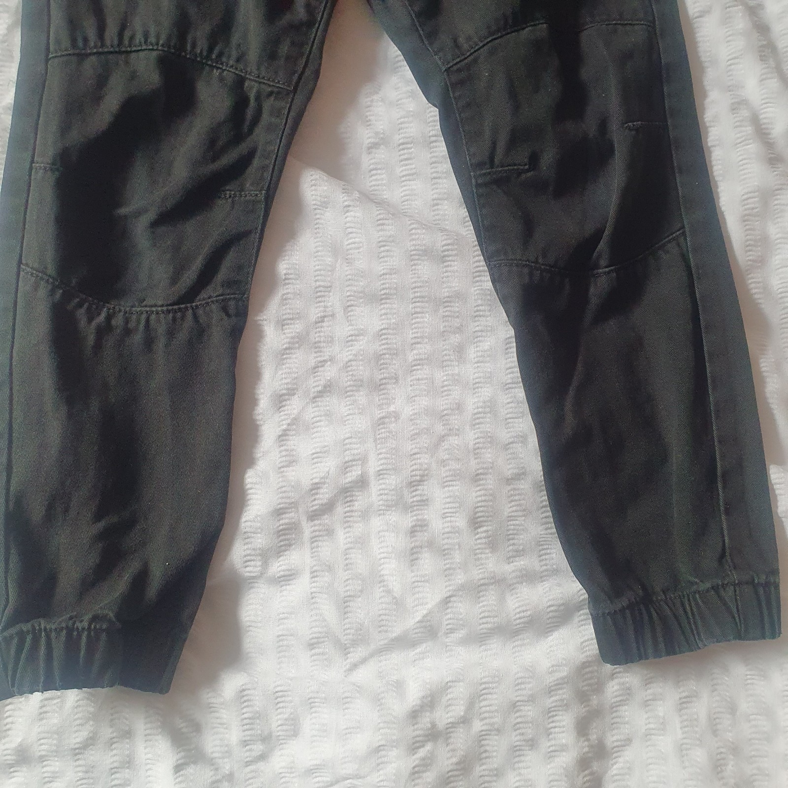 George Boys Jean Joggers Black 5-6 Years Cuffed Free UK Delivery image 4