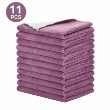 11 Pack Microfiber Cleaning Cloths Super Absorbent Kitchen Towels 10x6 Multi Use