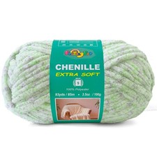 Super Soft Velvet Chenille Yarn for Crocheting and Knitting-Easy to