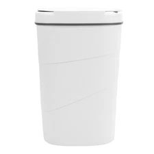 2-18L Touchless Motion Sensor Trash Can For Bathroom Kitchen White