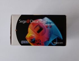 🎮 DREAMCAST 🎮 GAMING CONTROLLER 🖤 CLEAR BLACK 🖤 WITH BOX  / INSTRUCTIONS 