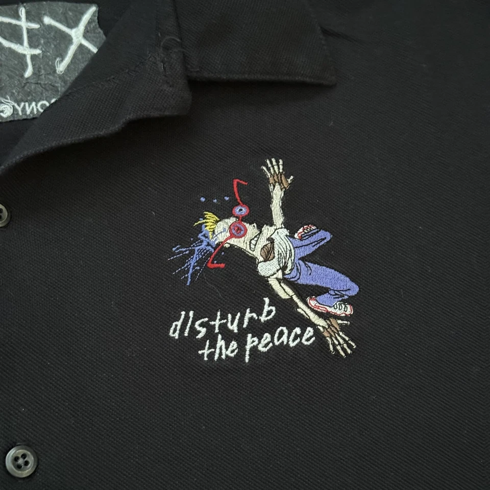 Camisa masculina vintage Sony Xplod logotipo L tecnologia Y2K bordada internet - Imagem 3 de 4