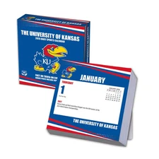 Turner Licensing,  NCAA Kansas Jayhawks 2026 Desk Calendar, 5.38'' X 5.38'', Dai