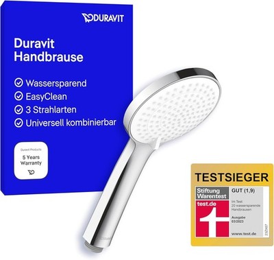 Universal Duschkopf, Duschbrause mit 3 Strahlarten (Rain, Intense Rain, Soft