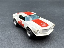 1970 Tyco Chevy Camaro 3 White Magnatraction Aurora AFX Slot Car HO Scale