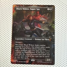 Black Widow, Super Spy [Borderless Foil] #364 Prices | Magic