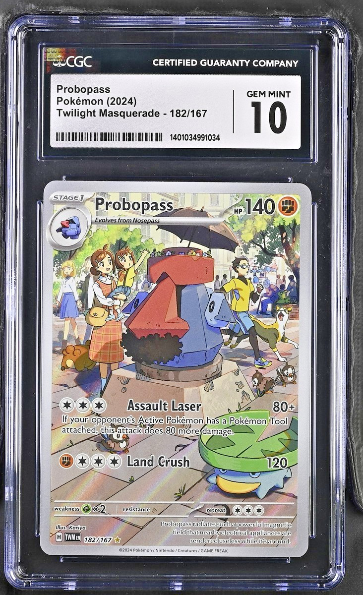 Probopass 2024 Pokemon Twilight Masquerade #182/167 CGC 10 Gem Mint