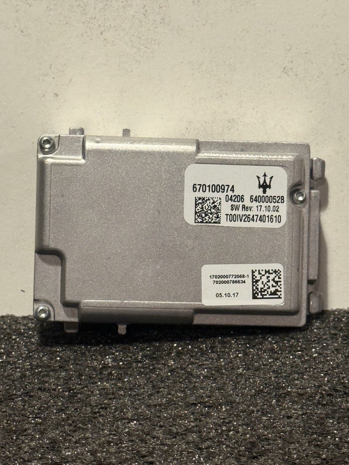 2017 - 2020 MASERATI GHIBLI WINDSHIELD LANE KEEP ASSIST CAMERA MODULE OEM