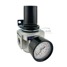 1/2" FNPT Air Compressor Pressure Regulator  Inline W/ Gauge HD Industrial