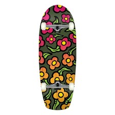 Krooked Skateboard Assembly Zip Zogger Wildstyle Flowers 10.75" x 30" Complete