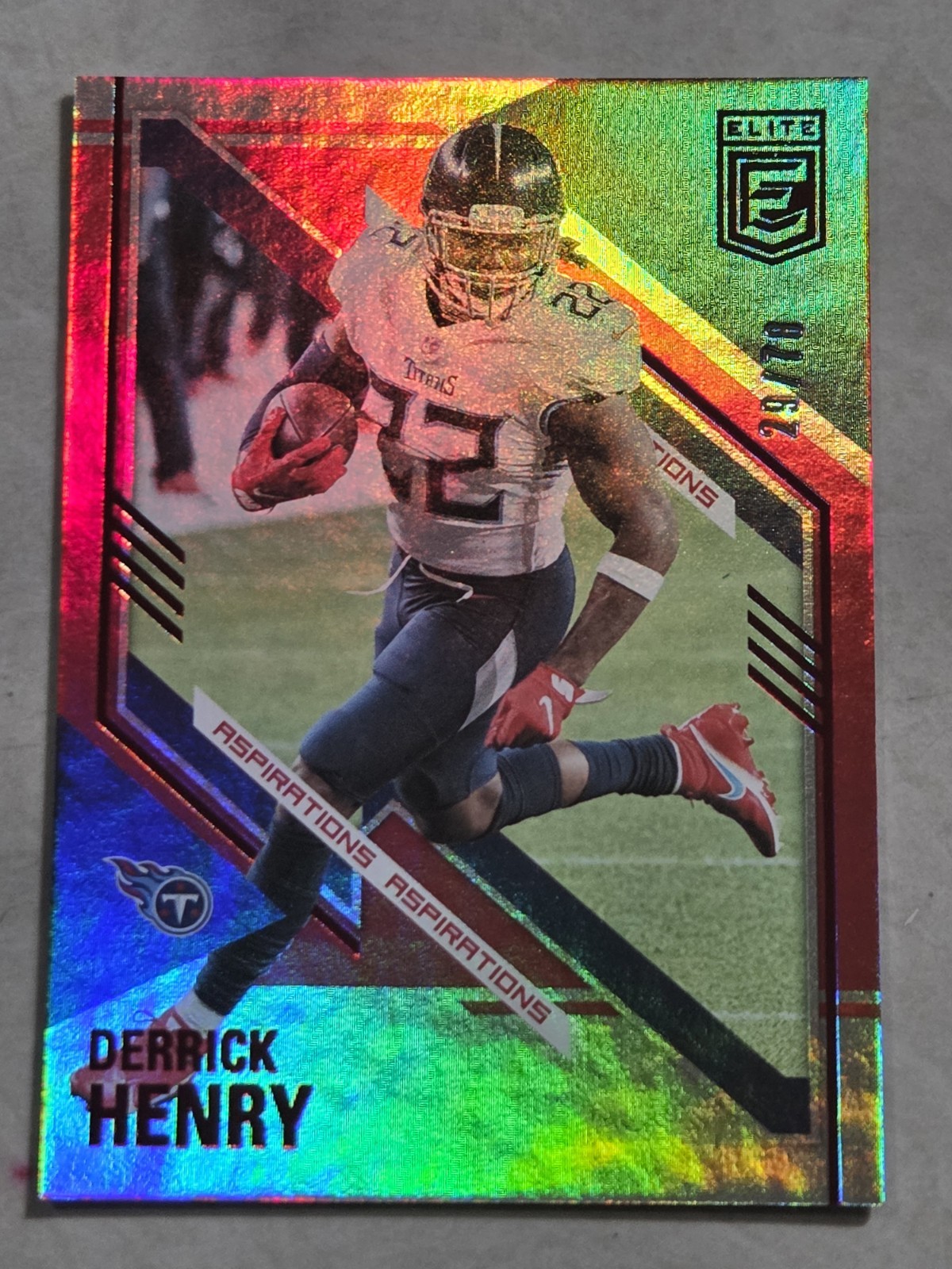 2021 Panini Donruss Elite Aspirations 29/78 Derrick Henry #4 Blue/Red