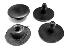 Black Replacement Rivets for Croc Clog Strap Repair Accessories 4 Pack