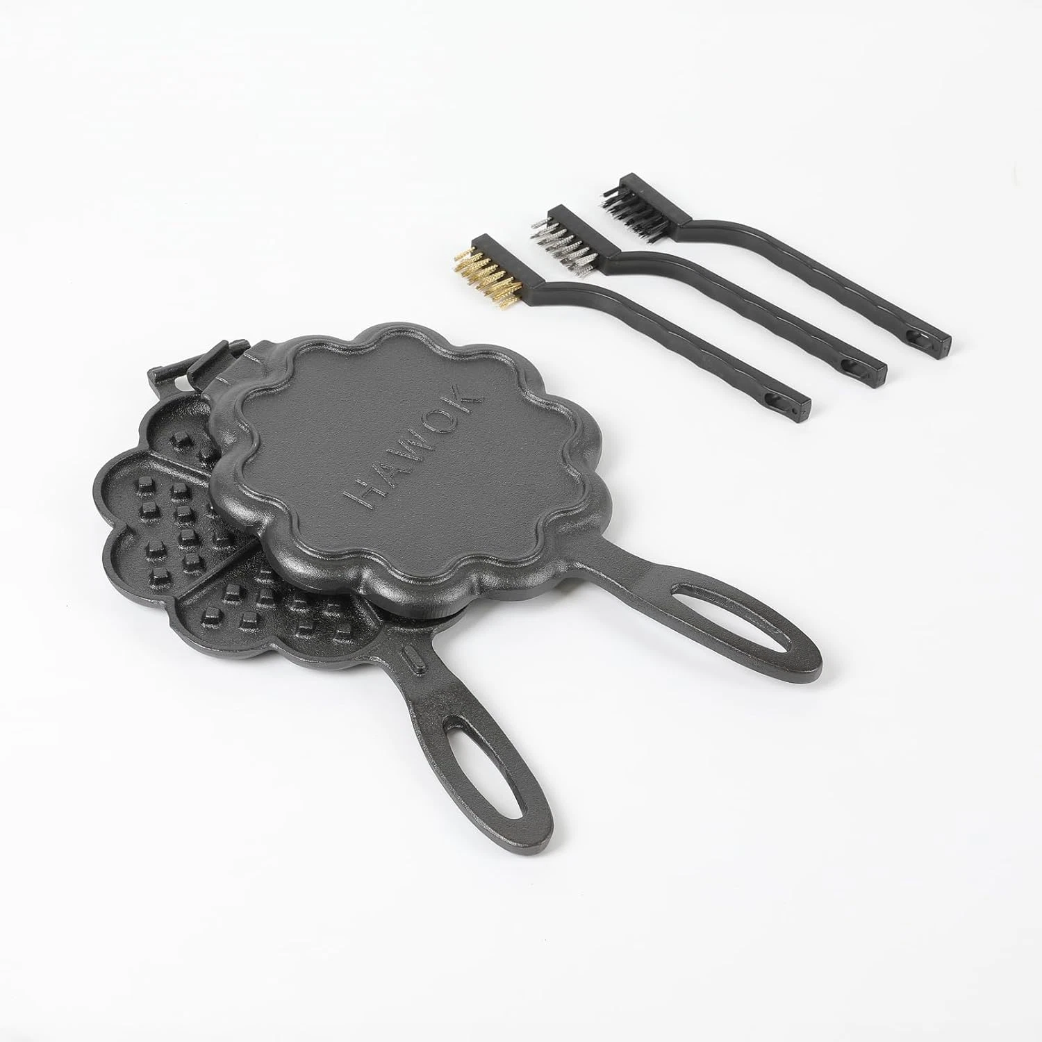 Cast Iron Heart Shaped Waffle Iron, Waffle Maker