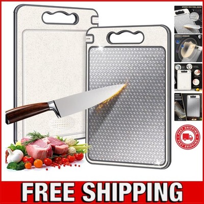 Eco-Friendly Stainless Steel Cutting Board - Lightweight, Non-Toxic & Easy Clean