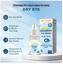 Pack of 3 X Jagat Pharma ISOAMRIT Ayurvedic Eye Drops for Dry Eyes- 10ml
