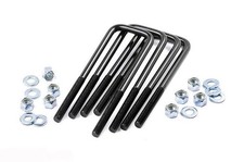 Universal Square U-Bolt Kit 2.625" x 14.5" 5/8" Thread 4PCS Suspension U-Bolts