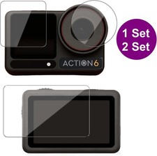 Tempered Glass Screen Protector for DJI Osmo Action 5 Pro / 6