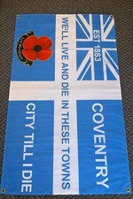 Coventry City Flag Sky Blues CCFC Flag 5ft by 3ft - Coventry City Football Flag