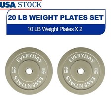 Olympic Bumper Plates Pair Set Heavy Duty Rubber Barbell Weight Gym Fitness New