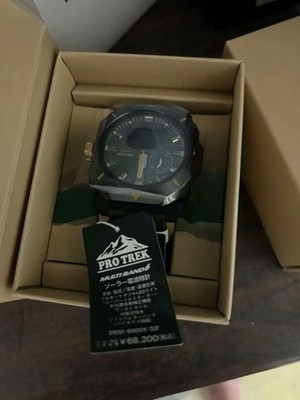 CASIO PRO TREK PRW-6900YB-3JF CORDURA Band Funk Solar Analog Digital Herrenuhr