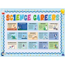 47 Pcs Science Career Bulletin Board Set Include 15 Career Poster 18 Cutout 1...