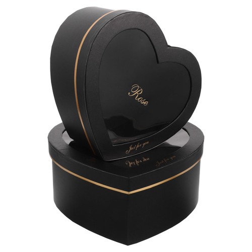  2 Pcs Bridesmaid Boxes Heart Containers with Lid Shaped Valentine - Zdjęcie 2 z 16