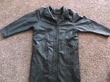 Pelle Woman's Leather Coat Made in Korea Full Length Size Med. with liner