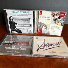 Lot: 4 Strauss CD Johann II Jr Virtuoso Piano Transcriptions Greatest Hits Die