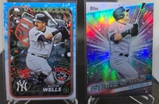 2024 Topps Holiday Austin Wells  Rookie #H2 & SMLB-77 STARS LOT New York Yankees