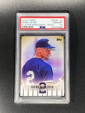 2018 Topps Series 1 DEREK JETER Highlights #DJH-12 SSP GOLD /50 PSA 10 POP 1