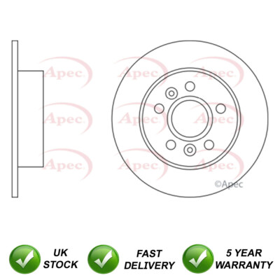 1x Brake Disc Rear SJR Fits Renault Espace Avantime 2.0 2.2 D dCi TD 3.0