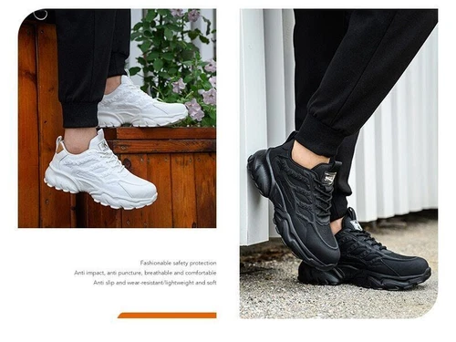 DE Herren Leicht Schuhe Sicherheitsschuhe Sneaker Stahlkappe Arbeitsschuhe Sport - Bild 15 von 26