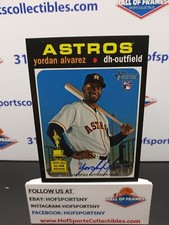 2020 TOPPS HERITAGE YORDAN ALVAREZ REAL ONE ROOKIE AUTO #ROA-YA READ