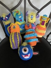 Melissa and Doug Plush Monster Bowling Set with 6 Pins and 1 Ball Very Soft