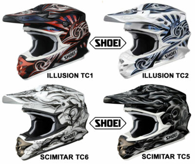 HELM SHOEI VFX-W ''COLLECTOR'' ILLUSION SCIMITAR .... ENDURO SUPERMOTARD SX MX