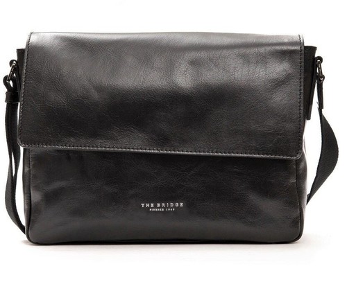 Messenger con patta The Bridge Tracolla borsa uomo 35x28x9 Cm nero 4540630  | eBay