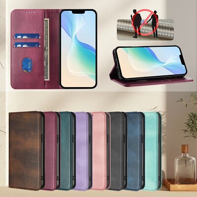 PU Leder Retro Handytasche Ohne Lasche Schutzhülle für Motorola Flip Book Case