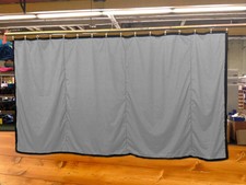 Silver Curtain/Stage Backdrop/Partition, Non-FR, 8 H x 15 W