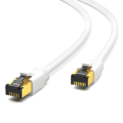 Cat8 Patchkabel CAT 8.1 F/FTP >LSZH RJ45 LAN Ethernet Netzwerkkabel Kabel PIMF