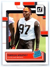 2022 Donruss Football #393 Perrion Winfrey RC RATED ROOKIE Cleveland Browns