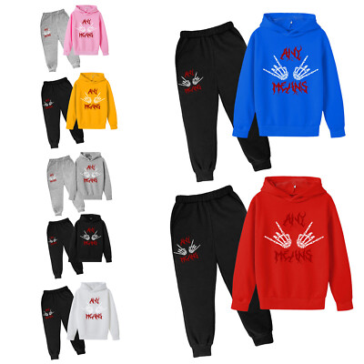 Fortnite Hoodie And Pants Set Kid Boys Girls Mr Beasts Anime