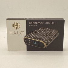 Halo RapidPack 10K DLX Power Bank with USB-A Output/USB-C Input Color -BLACK