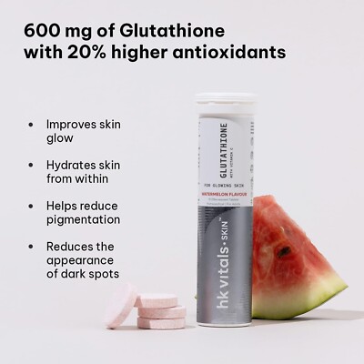 HK Vitals L-Glutathione  Orange & Watermelon Flavour Tabs (2 Pack)