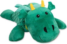 Melissa  Doug Green Cuddle Dragon Jumbo Plush Pillow Pal 28" Stuffed Animal
