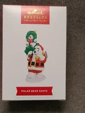 Polar Bear Santa-2022 Hallmark Keepsake Ornament-Member Exclusive-Magic Sound