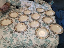 Mikasa Intaglio Garden Harvest Large Rim Soup Bowls