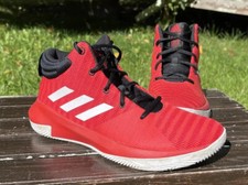 Adidas Pro Elevate 2018 Red Black Stripes Basketball Sneaker AC7628 Mens 6.5