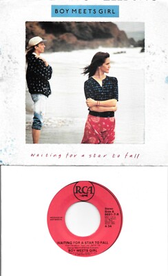 BOY MEETS GIRL  Waiting For A Star To Fall / No Apologies  45 with PicSleeve