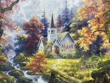 Chapel of Hope Puzzle 1000 pc Jack Pine Puzzle Co Church Jesus MADE IN USA