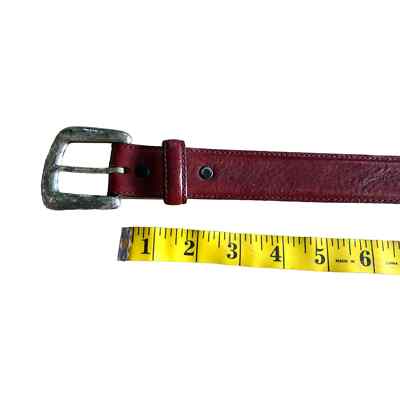 Tony Lama Womens Burgundy Leather Belt 5 Holes Size 36 Tony Lama Womens Burgundy Leather Belt 5 Holes Size 36 | eBay main image 4